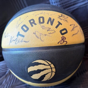 Toronto Raptors Collectible City Edition Wilson NBA Basketball autographed by the Team