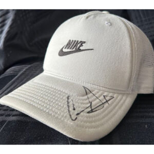 Cam Davis Autographed Light Grey Nike Cap