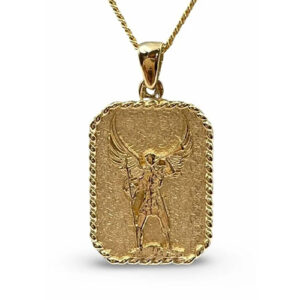 Archangel Gabriel Pendant 20" Necklace
