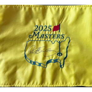 Rory McIlroy 2025 Masters Tournament to complete the Grand Slam- Signed Masters Official Flag
