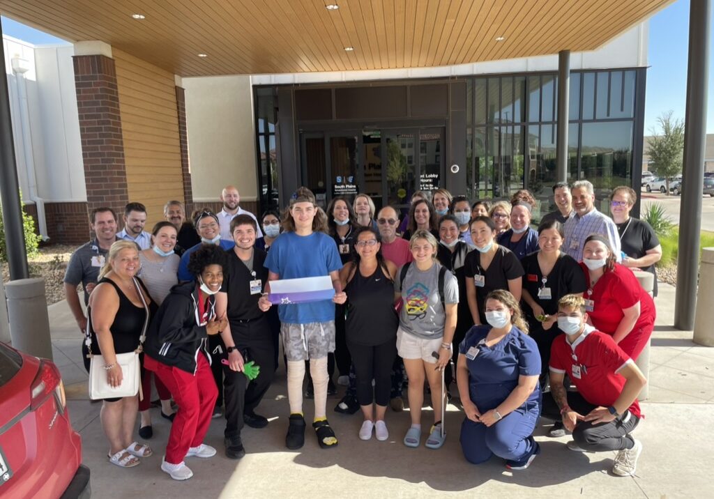 OFFICIAL DEPARTURE FROM SOUTH PLAINS REHAB HOSP